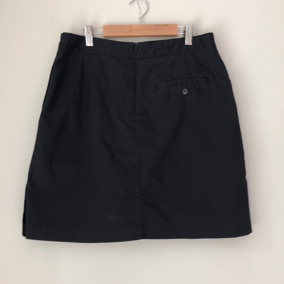 Adidas Black Stretch Mini Skort Athletic Size 6 - Picture 4 of 8